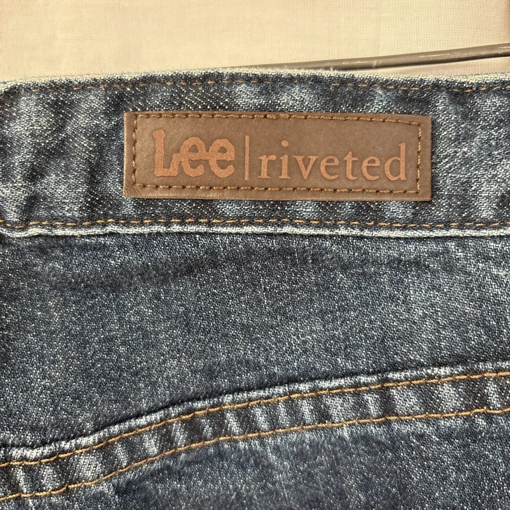 Lee Riveted Ultimate 5 Blue Jeans Women’s Size 14L 5-Pockets 100% Cotton 34x30